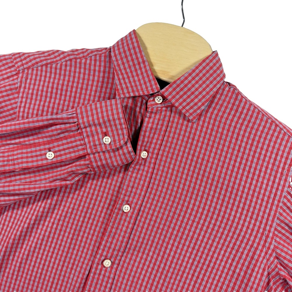 Polo Ralph Lauren Shirt Philip Sport Mens M Red Plaid Long Sleeve Button Up‎